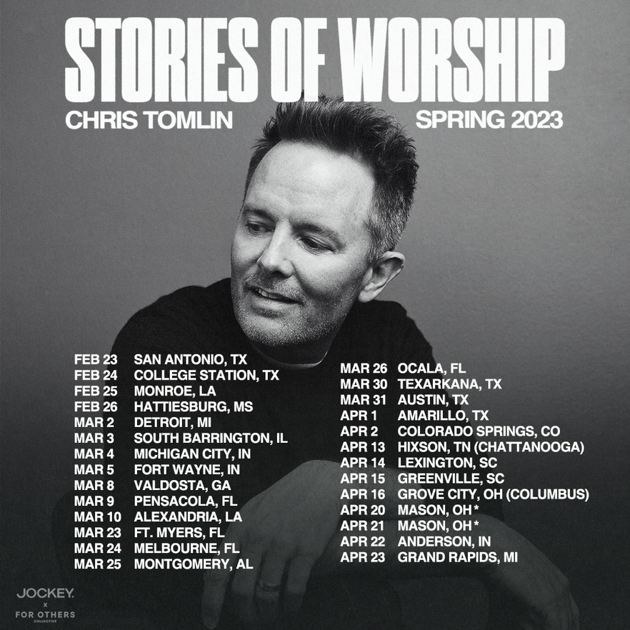 Tour News Chris Tomlin Launches “Stories Of Worship Tour” Tonight